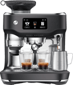 Sage The Oracle Dual Boiler Black Truffle Pistonmachine met bonenmaler