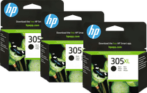 HP 305XL Cartridge Zwart (3 stuks) HP 305 inkt cartridge