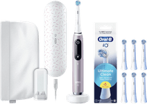 Oral-B iO 9n Rose Quartz + 6 Brush Attachments Oral-B electric toothbrush with travel case charger