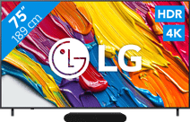 Coolblue LG 75" QNED82 4K (2025) + Sonos Ray Zwart aanbieding
