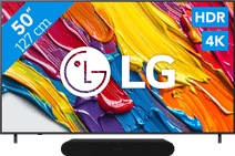 Coolblue LG 50" QNED82 4K (2025) + Sonos Ray Zwart aanbieding