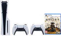 PlayStation 5 Slim Disc Edition + Ghost of Yotei + Extra Controller White PlayStation 5 Pro or Slim