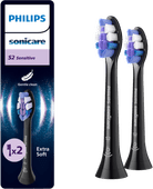 Philips Sonicare Optimal Sensitive HX6052/88 Zwart (2 stuks) 