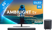 Coolblue Philips Ambilight 65'' OLED810 4K (2025) + JBL Bar 500 M2 Zwart aanbieding