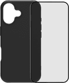 BlueBuilt Protective Back Cover met MagSafe iPhone 17 Zwart + BlueBuilt iPhone 17 Screenprotector Glas Back cover