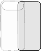 BlueBuilt Back Cover iPhone 17 Air Transparent + BlueBuilt iPhone 17 Air Screen Protector Glass Apple iPhone Air case