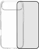 BlueBuilt Protective Back Cover iPhone 17 Air Transparant + BlueBuilt iPhone 17 Air Screenprotector Glas Back cover met valbescherming