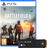 Battlefield 6 PS5 + WD Black SN850P 4TB Heatsink NVMe SSD Shooter game