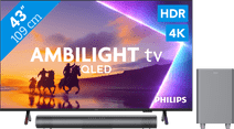 Coolblue Philips Ambilight 43'' PUS8500 QLED 4K (2025) + Philips TAB6100 aanbieding