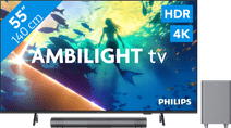 Coolblue Philips Ambilight 55" PUS8000 4K (2025) + Philips TAB6100 aanbieding