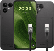 Fairphone 6 256GB Zwart 5G + Accessoirepakket Smartphone met het beste scherm