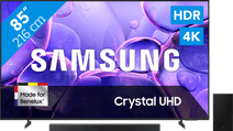 Samsung 85" Crystal UHD U8070F (2025) + Samsung HW-B750F Zwart 85 inch tv