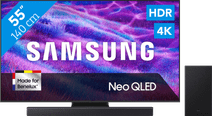 Samsung 55" Neo QLED QN82F 4K (2025) + Samsung HW-B450F Zwart Samsung televisie aanbieding