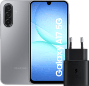 amsung Galaxy A17 128GB Grijs 5G + Samsung Oplader 25 Watt Zwart Samsung A serie aanbieding
