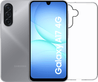 Samsung Galaxy A17 128GB Blauw 4G + BlueBuilt Back Cover Transparant Samsung A serie aanbieding