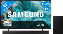 Samsung 43 inches QLED 4K Q7F4 (2025) + Samsung HW-B66CF Black Samsung QLED TV promotion