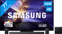 Coolblue Samsung 77" OLED S90F (2025) + Samsung HW-Q930F Zwart aanbieding