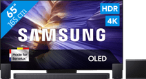 Coolblue Samsung 65" OLED S90F (2025) + Samsung HW-Q930F Zwart aanbieding