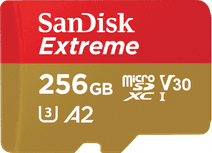 SanDisk MicroSDXC Extreme 256GB 130MB/s Geheugenkaart