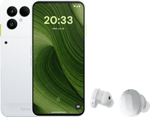 Fairphone 6 256GB Wit 5G + Fairphone Fairbuds True Wireless Earbuds Wit Smartphone met het beste scherm