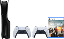 PlayStation 5 Slim Disc Edition + Battlefield 6 + Covers Black + Extra Controller White PlayStation 5 Pro or Slim