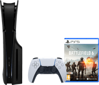PlayStation 5 Slim Disc Edition + Battlefield 6 + Covers Black PlayStation 5 Pro or Slim