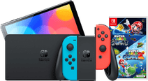 Nintendo Switch OLED Blauw/Rood + Super Mario Galaxy 1+2 Nintendo Switch OLED