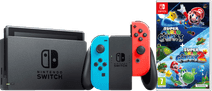 Nintendo Switch Red/Blue + Super Mario Galaxy 1+2 Nintendo Switch console (2019 upgrade)