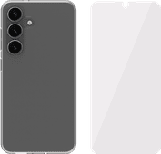 BlueBuilt Samsung Galaxy S25 Back Cover Transparant + Screenprotector Glas Back cover