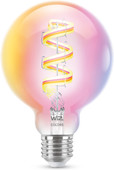 WiZ Globe Filament - Wit en Gekleurd Licht - E27 - Transparant WiZ LED lamp