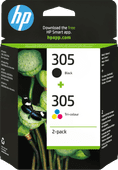 HP 305XL Inkt Cartridge 4-Kleuren Bundel HP 305 inkt cartridge