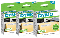 DYMO Verwijderbaar Etiket 19 x 51 mm 500 stuks 3-pack Dymo label