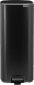 Brabantia Bo Pedal Bin 30 Liter Matt Black RVS prullenbak