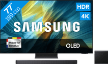 Samsung 77 inches OLED S95F 4K (2025) + Samsung HW-Q930F (2025) large TV