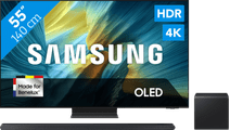 Samsung 55 inches OLED S95F 4K (2025) + Samsung HW-S800D Black Samsung TV with Apple TV and AirPlay 2