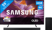 Coolblue Samsung 55" OLED S85F 4K (2025) + Samsung HW-B750F (2025) aanbieding