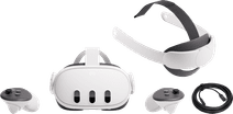 Meta Quest 3 512GB + BlueBuilt PC Link Cable + Elite Strap VR bril