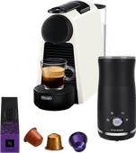 De'Longhi Nespresso Essenza Mini EN85.W + Pierre Milk Frother Nespresso machine with a small water tank