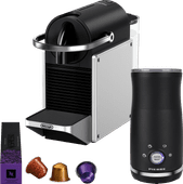 De'Longhi Nespresso Pixie EN127.S + Pierre Milk Frother Nespresso machine with a small water tank