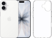 Apple iPhone 17 512GB Wit + BlueBuilt Protective Back Cover Transparant Coolblue aanbieding