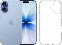 Apple iPhone 17 512GB Blauw + BlueBuilt Protective Back Cover Transparant Coolblue aanbieding