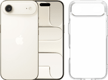 Apple iPhone Air 256GB Goud + BlueBuilt Protective Back Cover Transparant Coolblue aanbieding