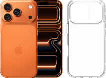 Apple iPhone 17 Pro 256GB Oranje + BlueBuilt Protective Back Cover Transparant Apple aanbieding