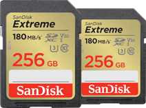 SanDisk SDXC Extreme 256GB 130MB/s DuoPack SD kaart