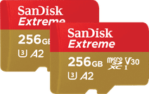 SanDisk MicroSDXC Extreme 256GB 130MB/s Duo Pack Geheugenkaart