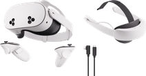 Meta Quest 3S 128GB + BlueBuilt PC Link Cable + Elite Strap met batterij VR bril