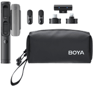 Boya Magic 02 voor Usb C, Lightning & 3,5mm Omnidirectionele cameramicrofoon