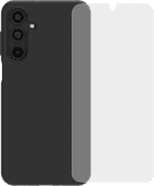 BlueBuilt Back Cover Samsung Galaxy A16 4G/5G Zwart + Screenprotector Glas Duurzaam telefoonhoesje