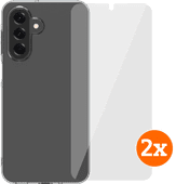 BlueBuilt Samsung Galaxy A17 4G/5G Back Cover Transparant + Screenprotector Glas Duo Pack BlueBuilt telefoonhoesje