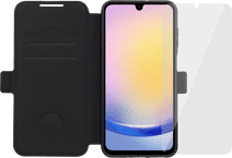 BlueBuilt Samsung Galaxy A26 Book Case Zwart + Screenprotector Glas BlueBuilt telefoonhoesje